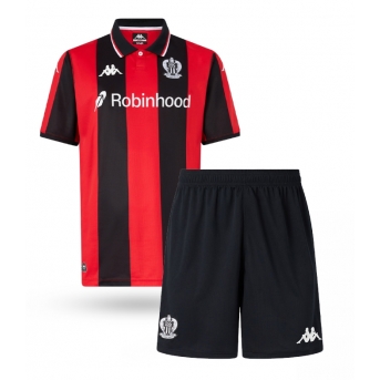 Billige Fotballdrakt OGC Nice Replika Hjemmedraktsett Barn 2025-26 Kortermet (med bukser)